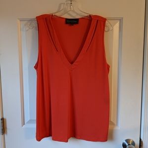 Anthropologie orange/coral tank top